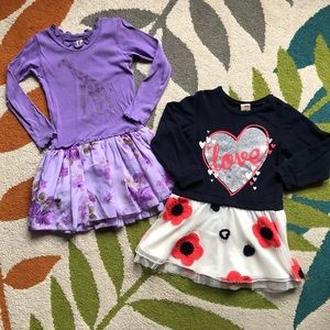 Floral Long Sleeve Dresses Bundle 3T 4T